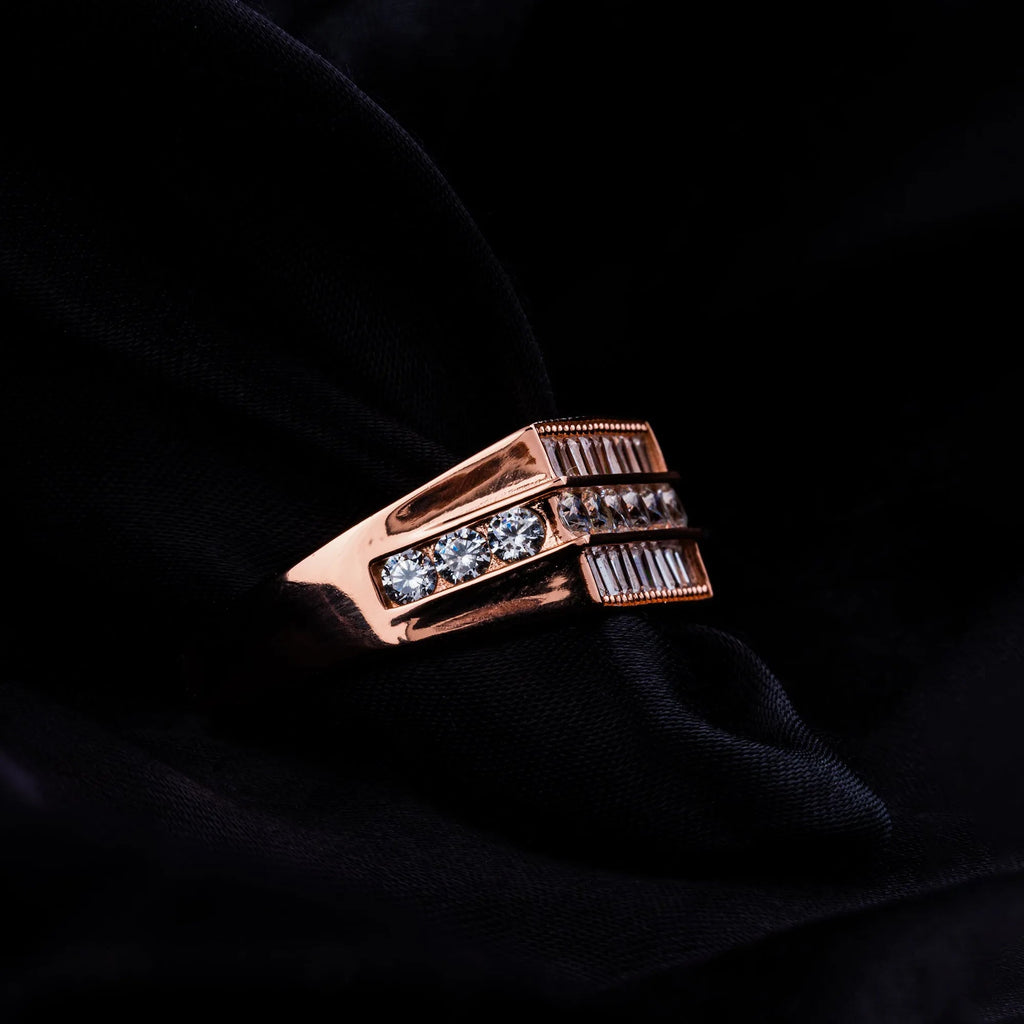 Chunky CZ Stone Ring - Touch925