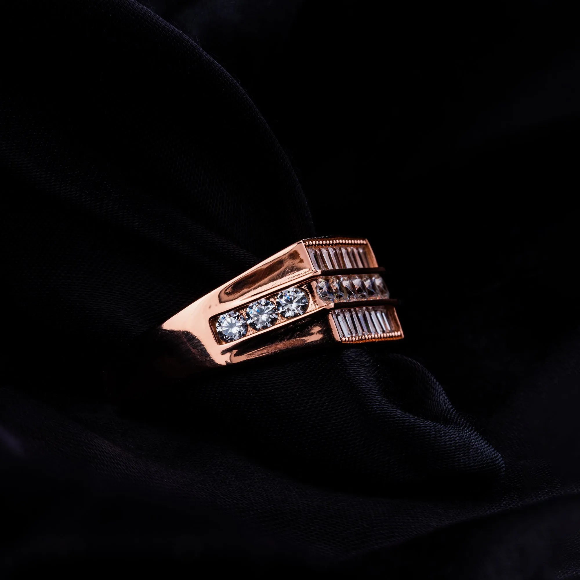 Chunky CZ Stone Ring - Touch925