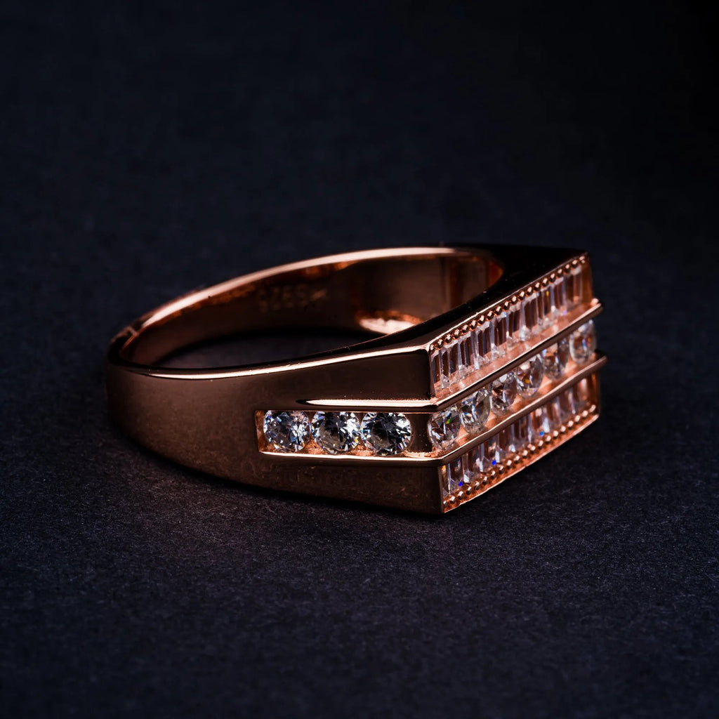 Chunky CZ Stone Ring - Touch925