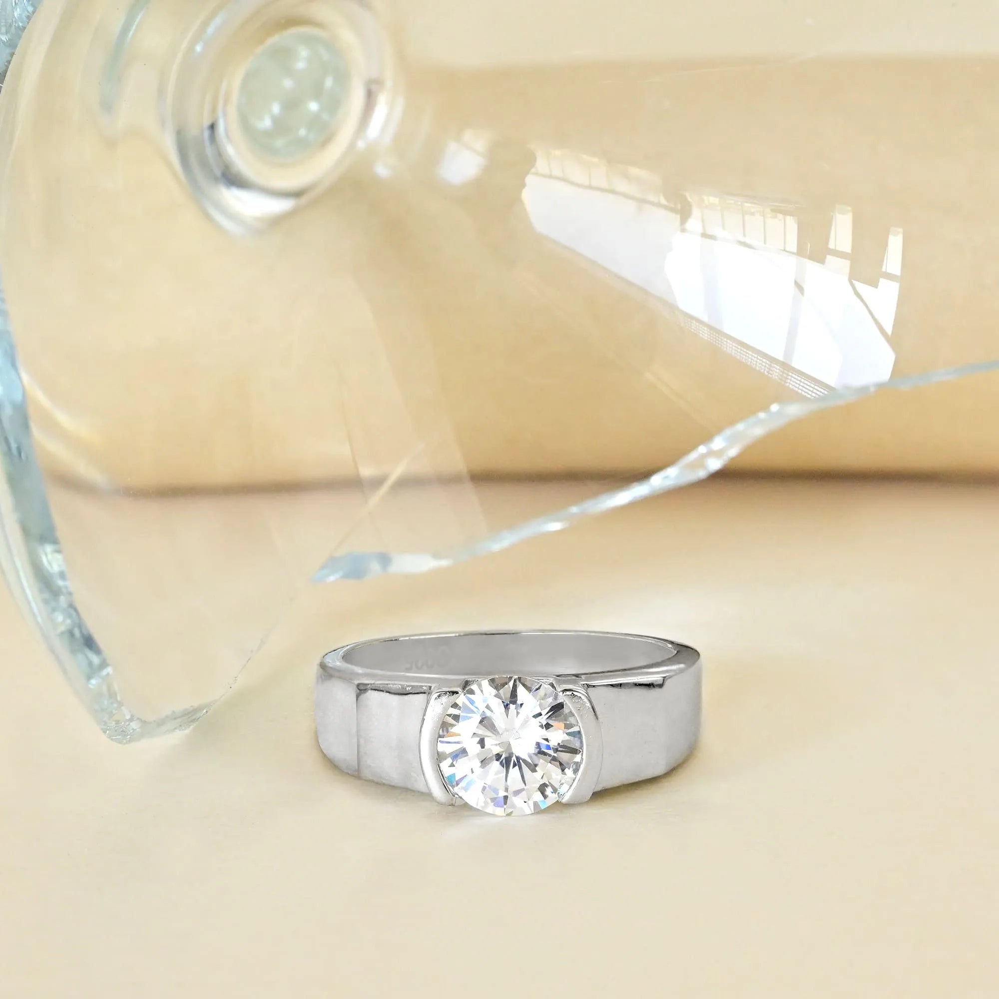 Solitaire Timeless Silver Ring - Touch925