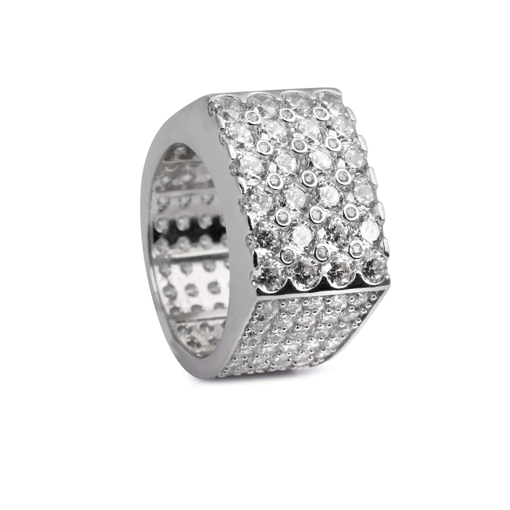 Silver CZ Stunner Ring - Touch925