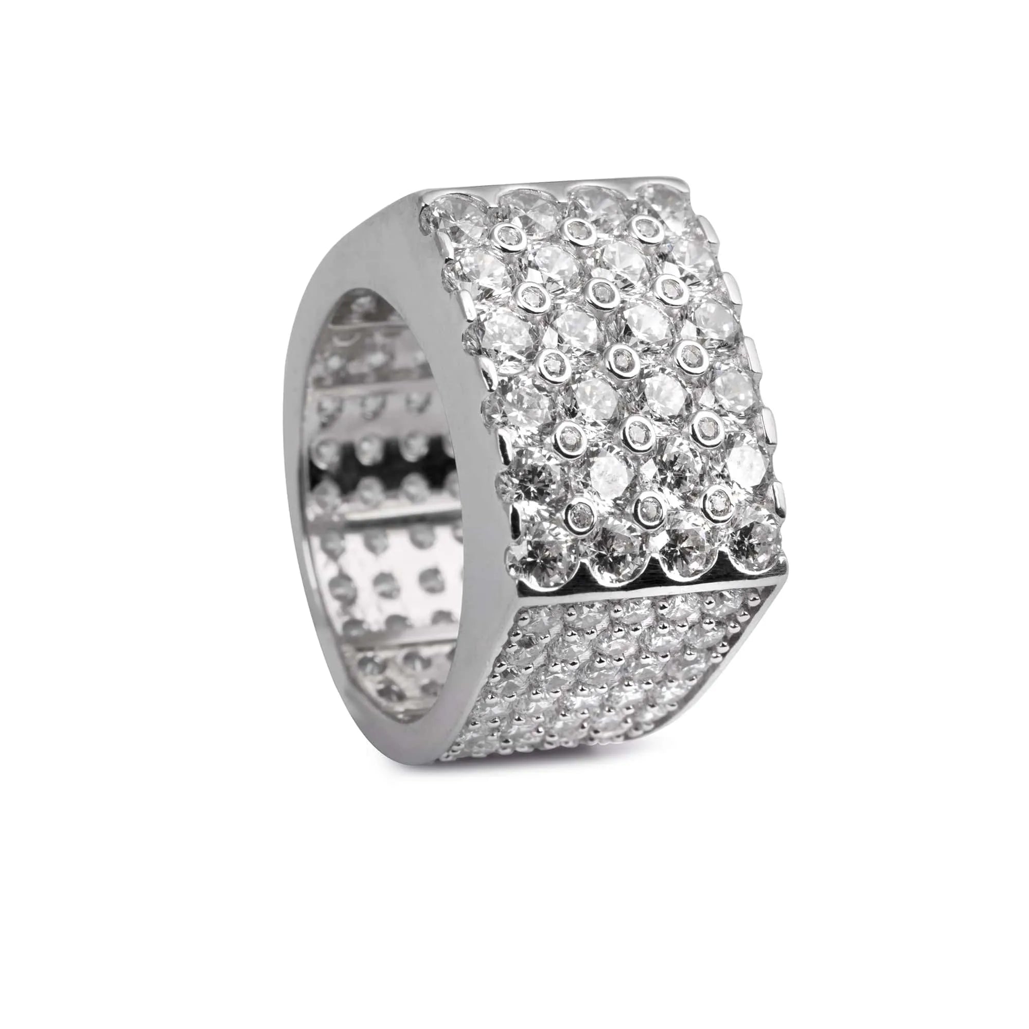 Silver CZ Stunner Ring - Touch925