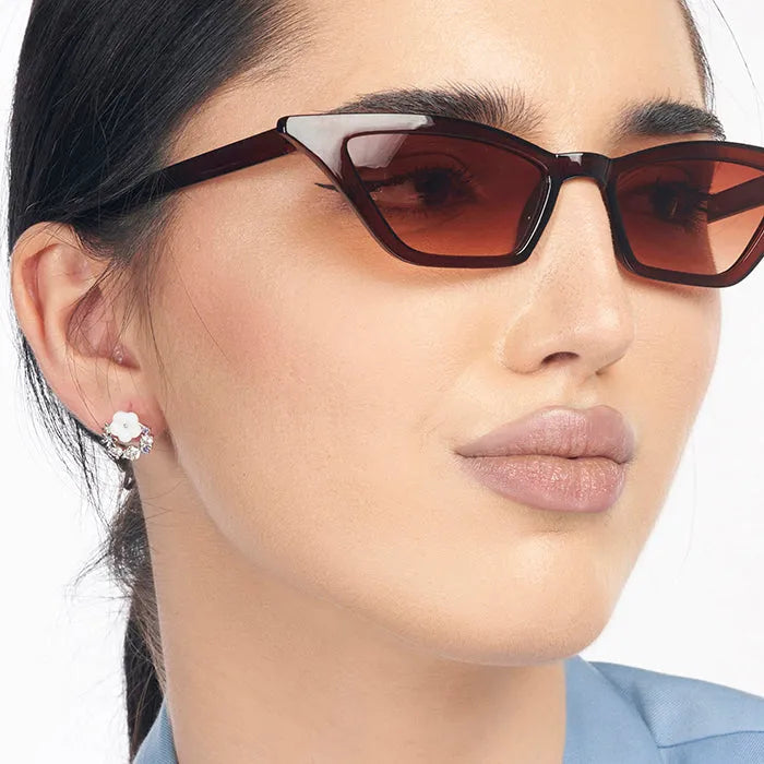 Minimalist Lustrous Floral Stud - Touch925