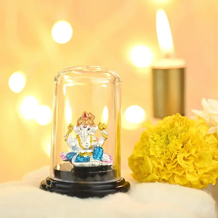 999 Silver Ganesh Ji Divine Murti