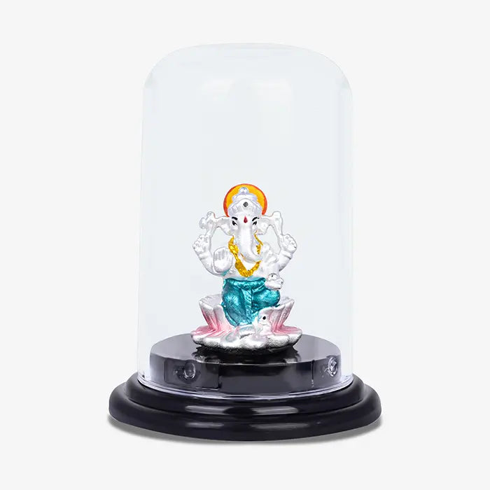 999 Silver Lambodara Ganesh Idol - Touch925