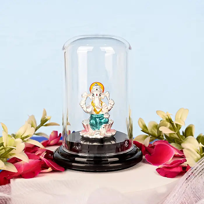 999 Silver Lambodara Ganesh Idol - Touch925