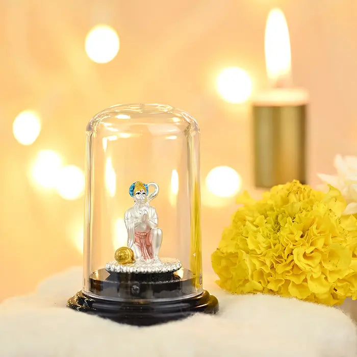 999 Silver Lord Hanuman Ji Murti