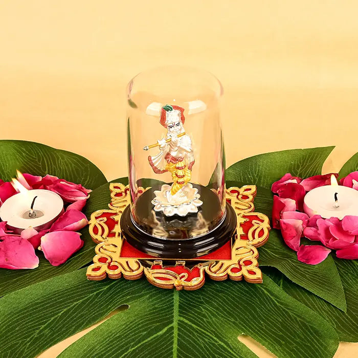 999 Silver Shree Krishna Ji Idol