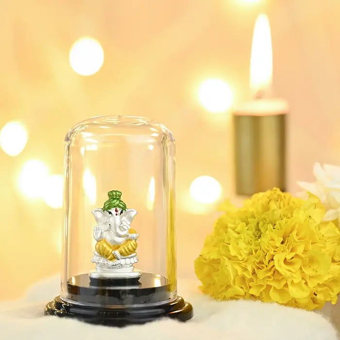 999 Silver Vighnaharta Ganesh Murti