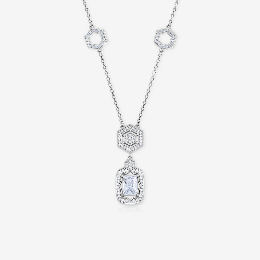 Elegant Geometry Necklace Set