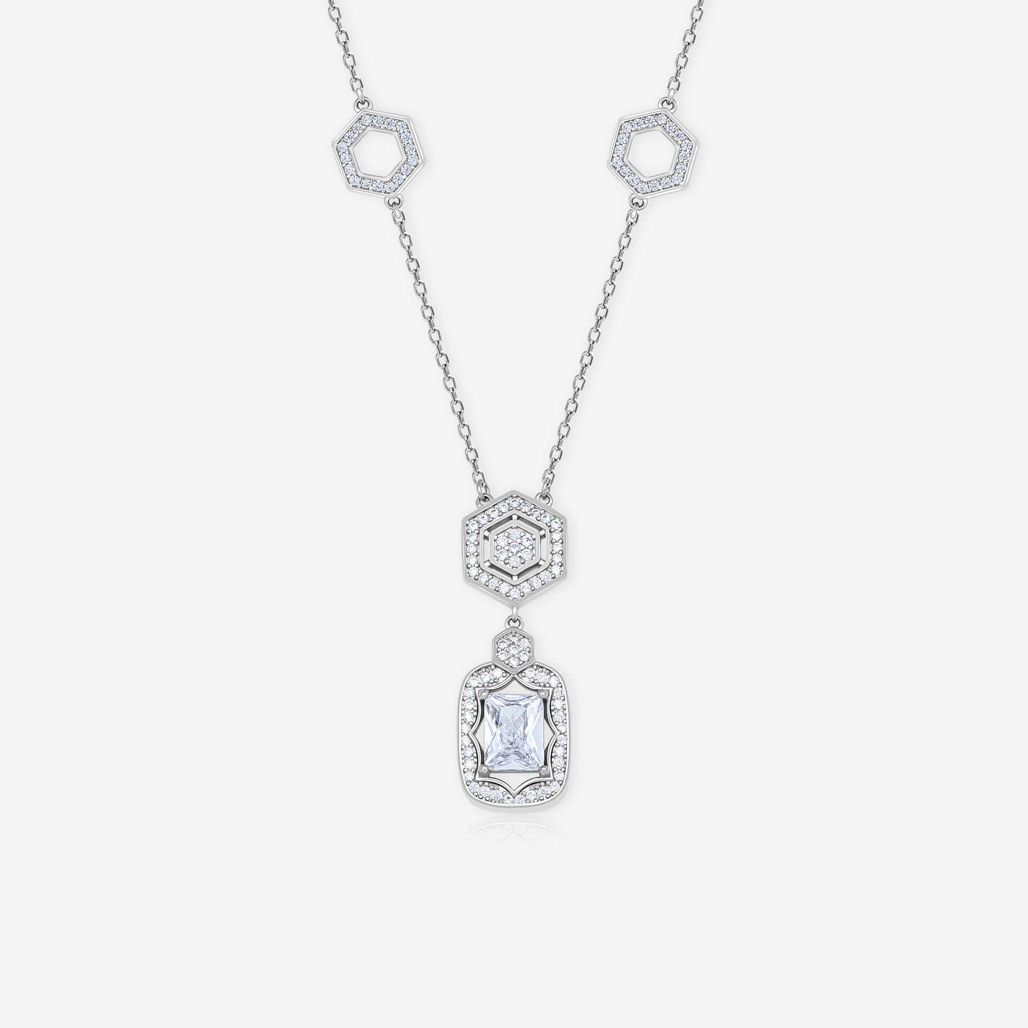 Elegant Geometry Necklace Set