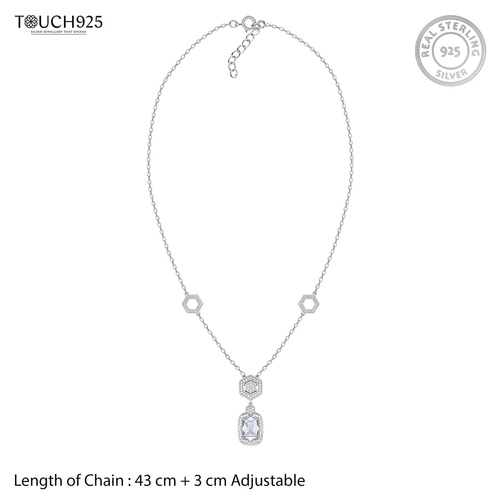 Elegant Geometry Necklace Set