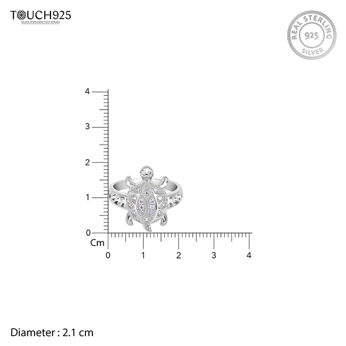 Sea Turtle Sparkle Ring