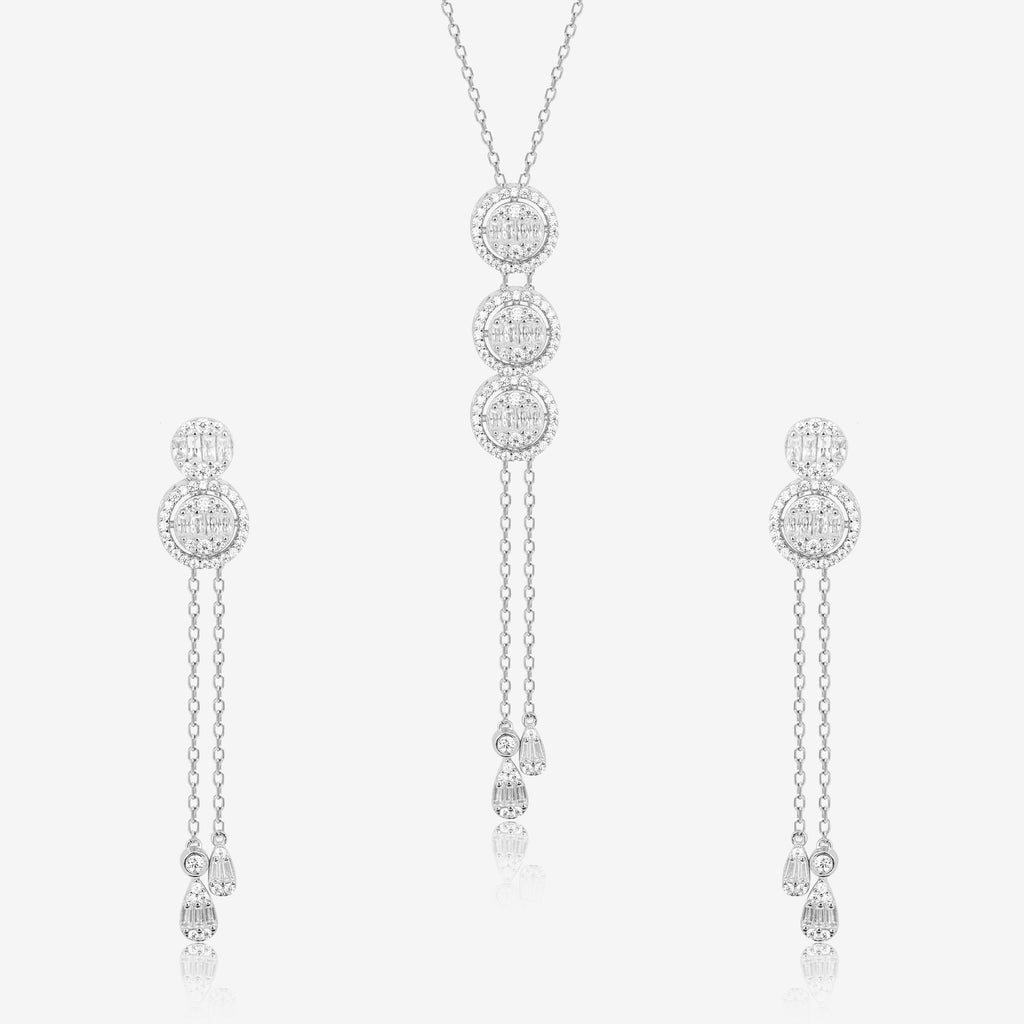 Circlet Symphony Silver Necklace Set
