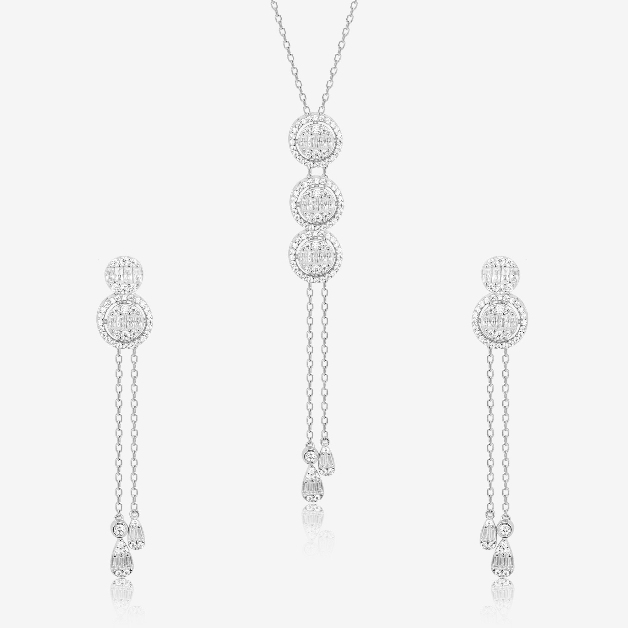 Circlet Symphony Silver Necklace Set
