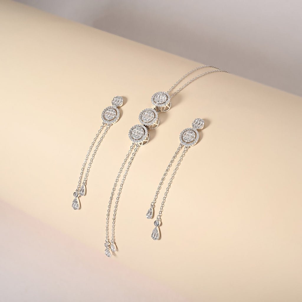 Circlet Symphony Silver Necklace Set