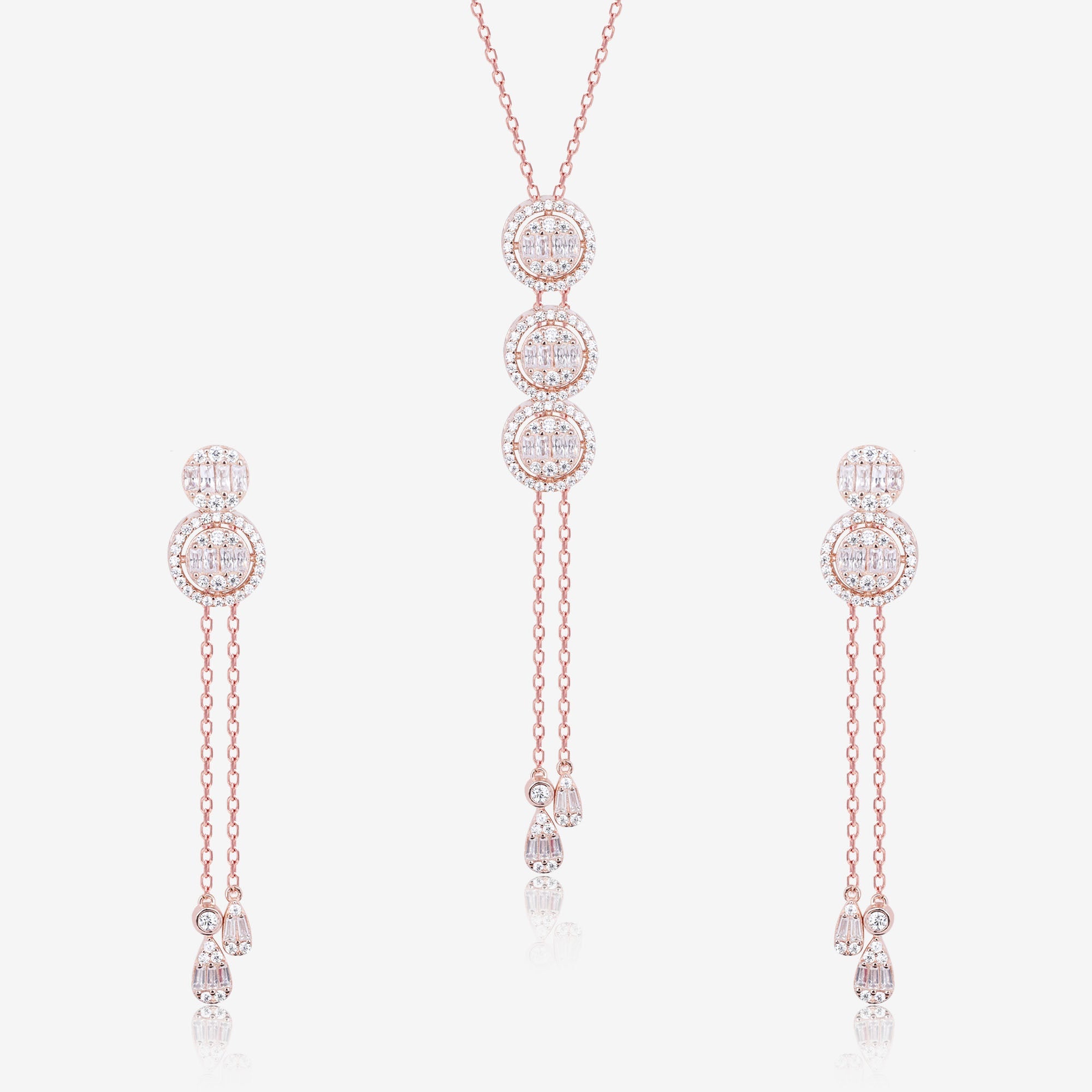 Circlet Symphony Silver Necklace Set