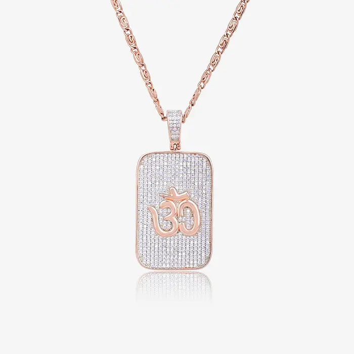 Sacred Serenity CZ Rosegold Chain Locket