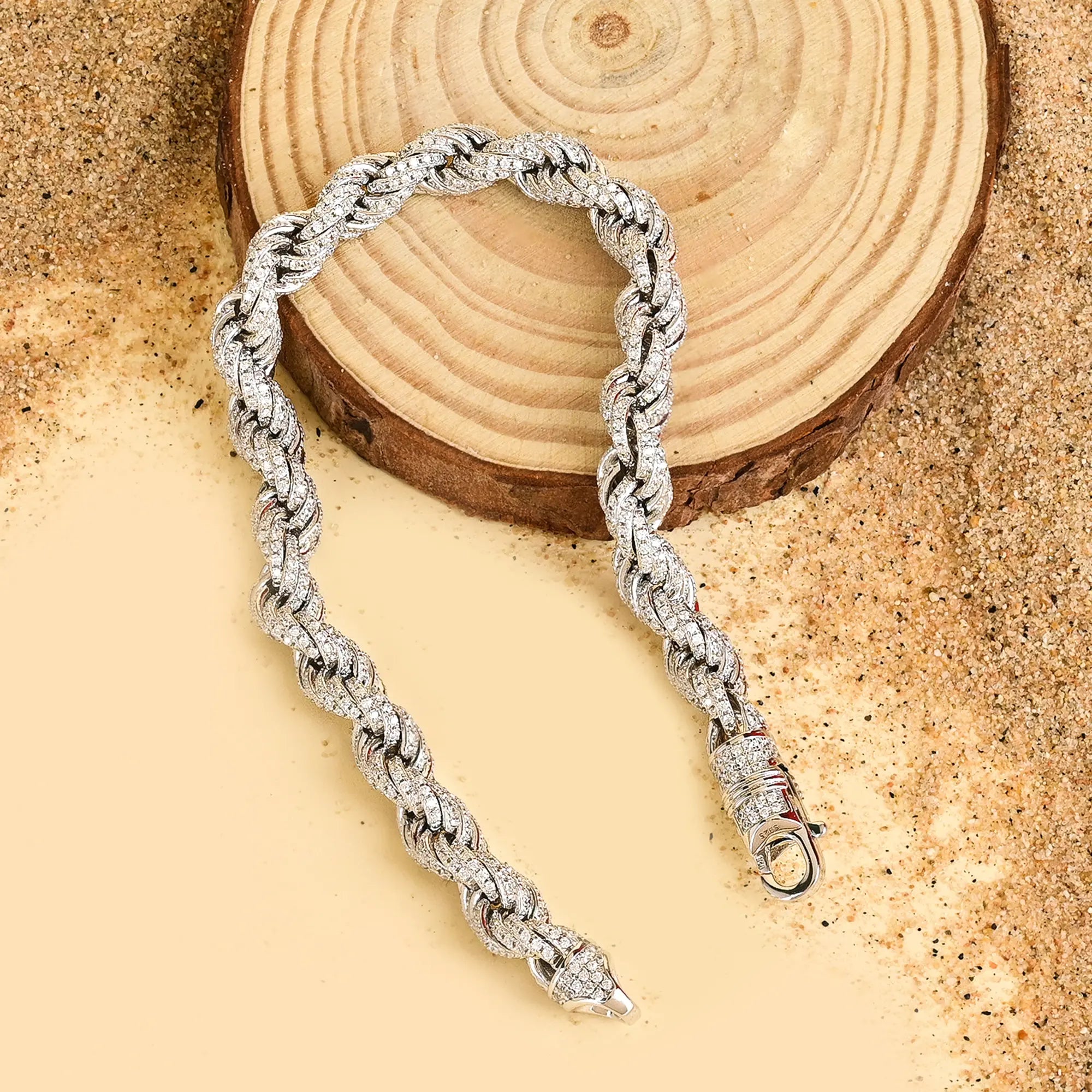 Silver Twist Knot Bracelet