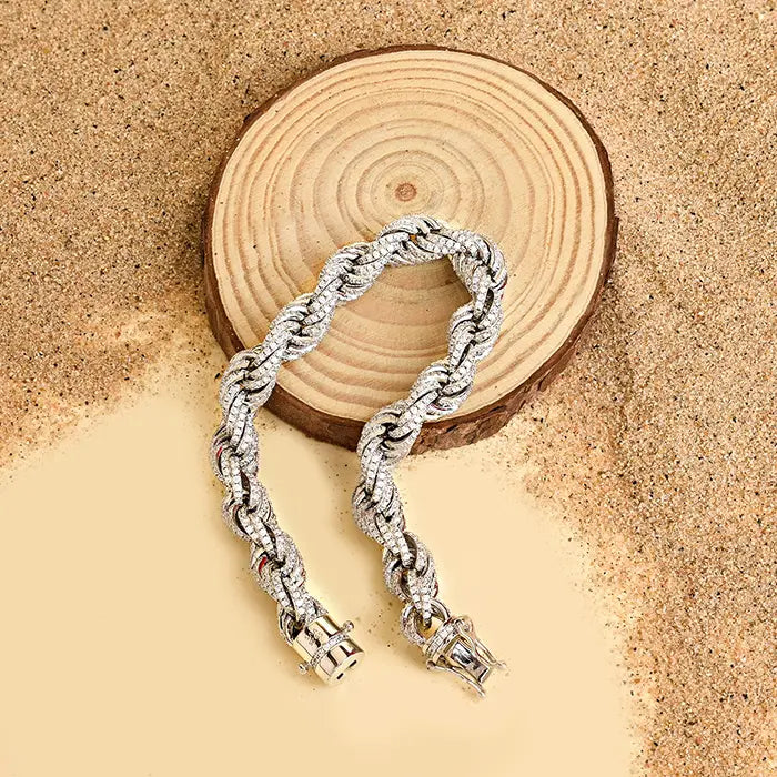 Bold Silver Knot Bracelet