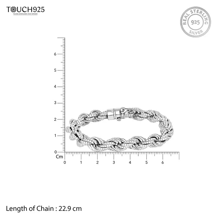 Bold Silver Knot Bracelet