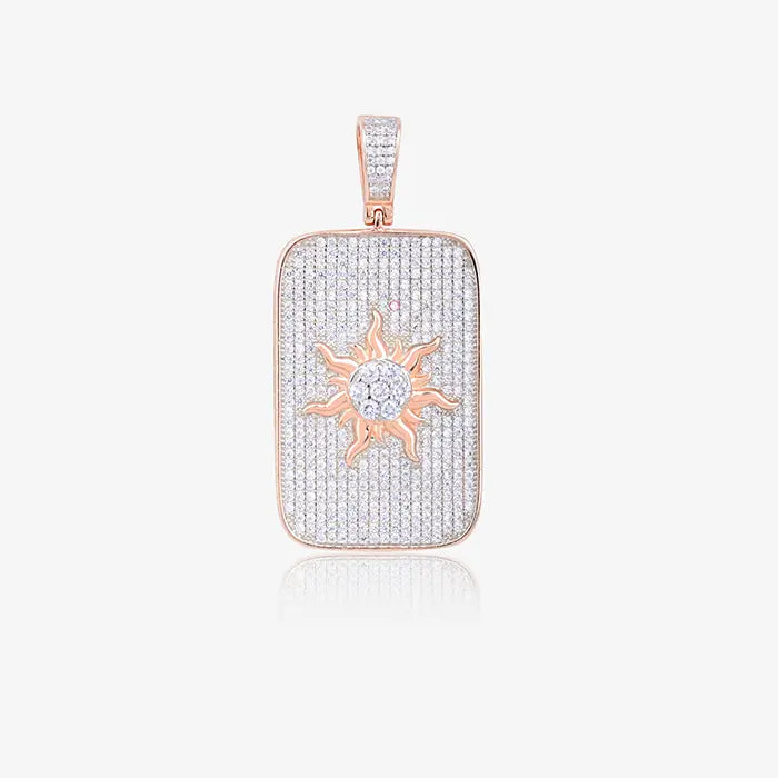 Radiant Dawn Zircon studded Rose Gold Locket