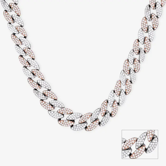 Studded Dual Tone Chunky Chain