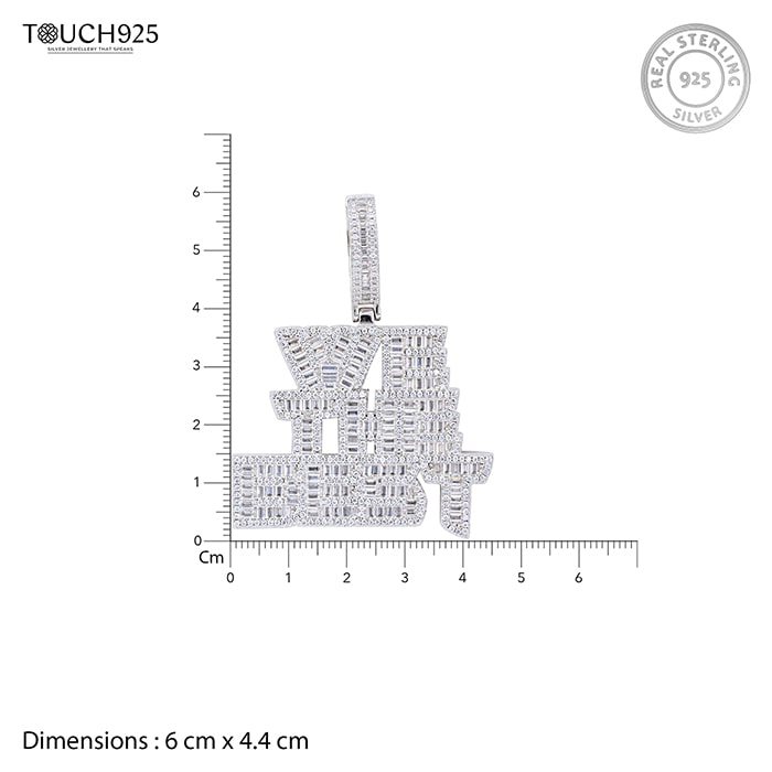 We The Best Silver Pendant