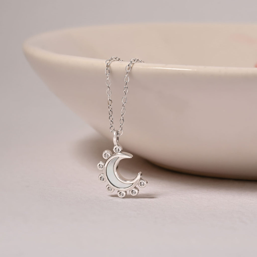 Spike Half Moon Necklace