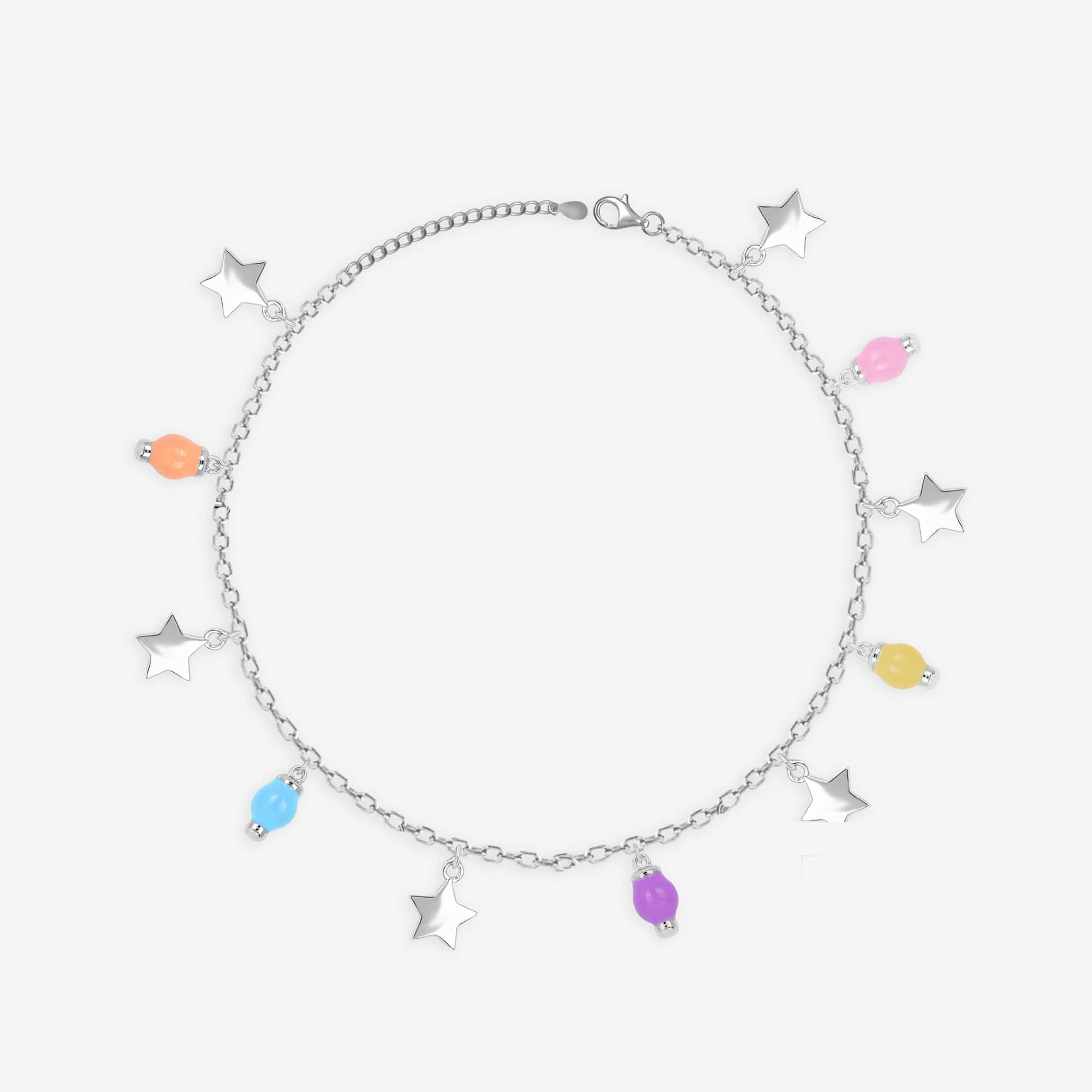 Star Drop Charm Anklet