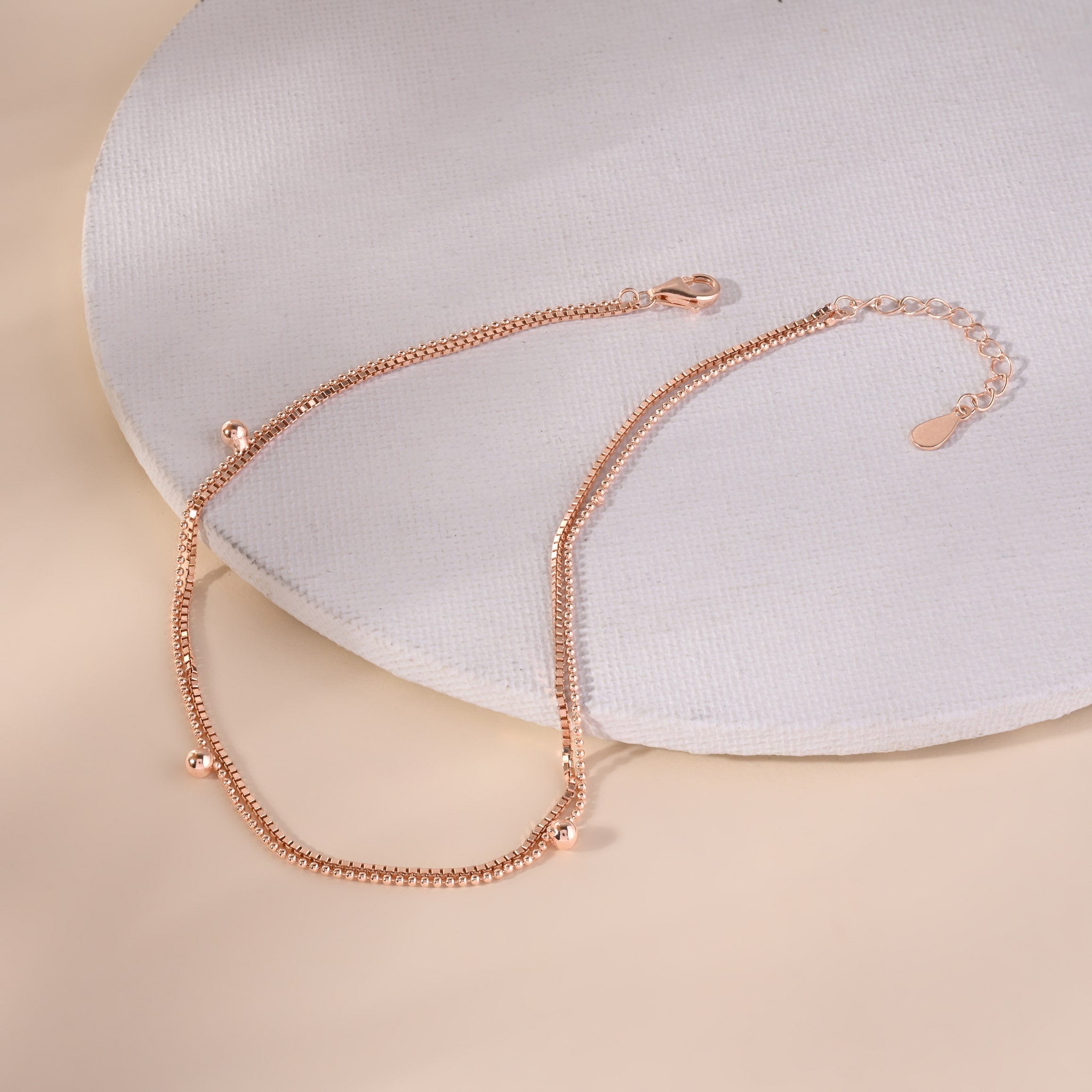 Minimalist Round Charm Anklet