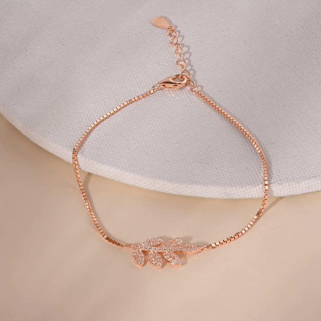 Stone Leaf Anklet