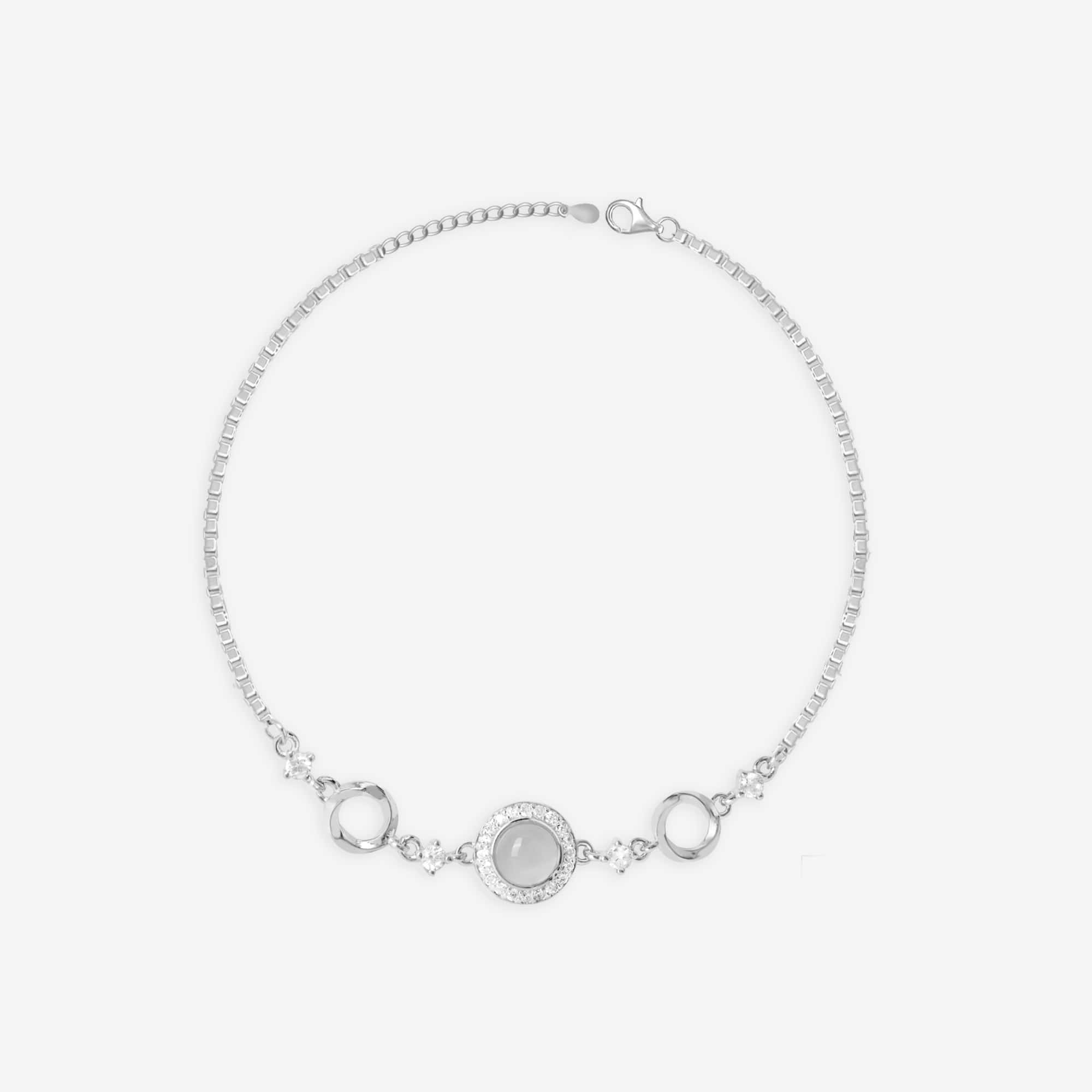 Round Dual Circular Anklet