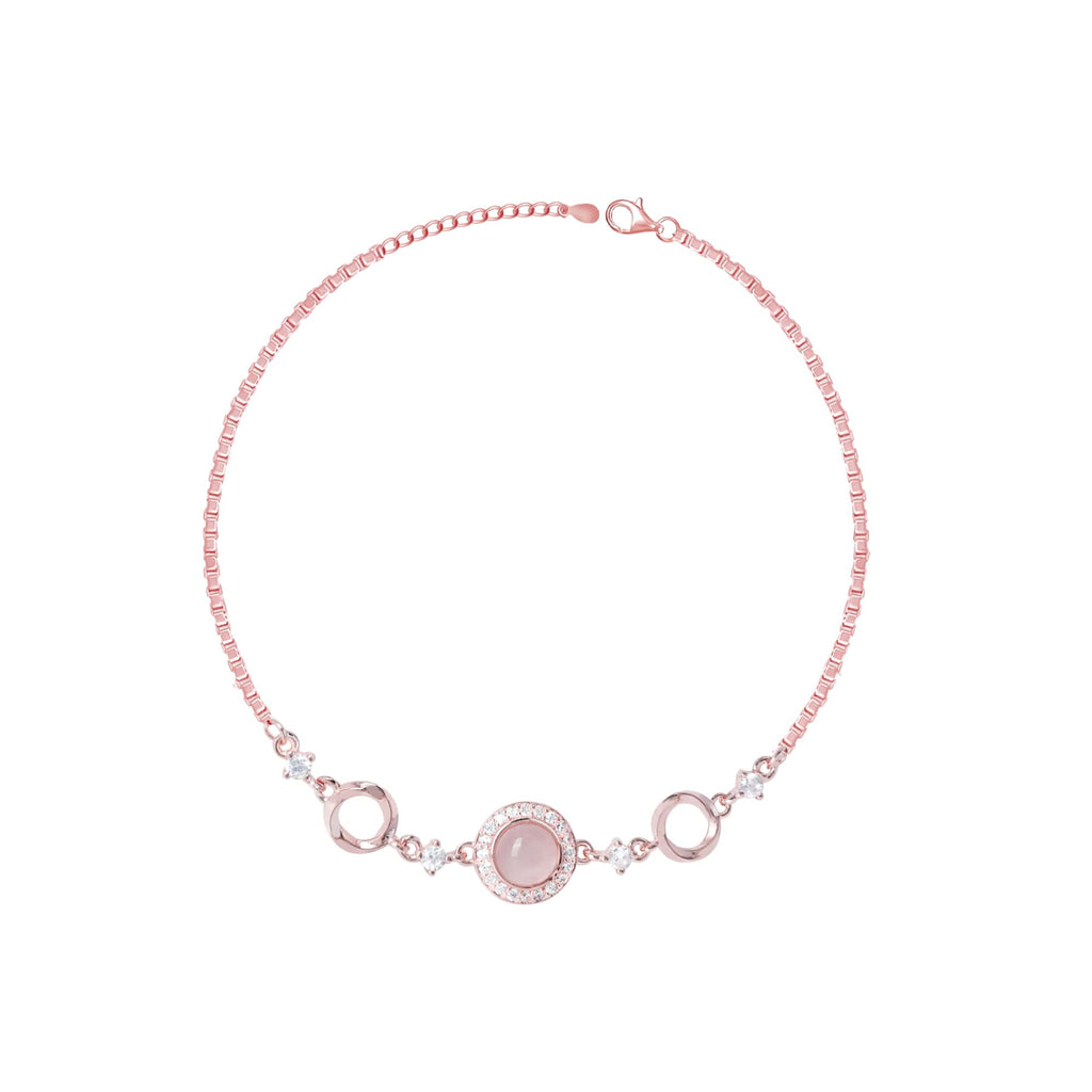 Round Dual Circular Anklet