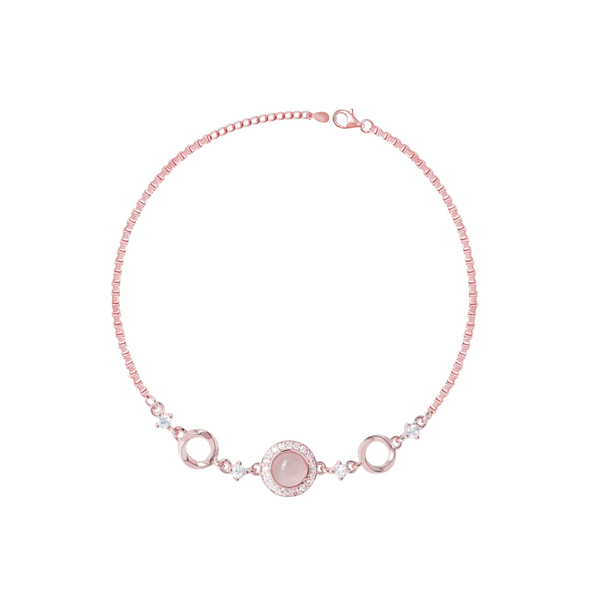 Round Dual Circular Anklet