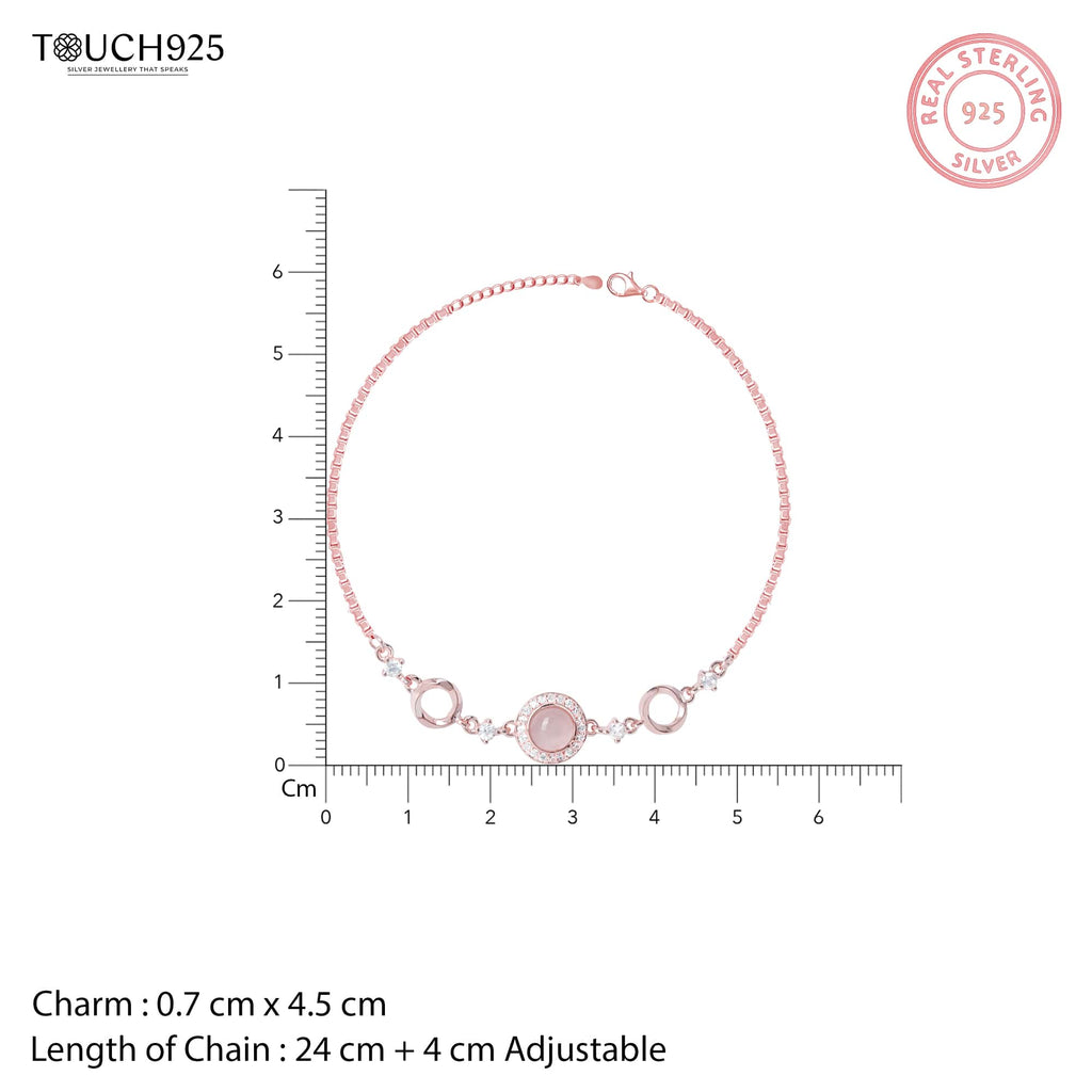 Round Dual Circular Anklet