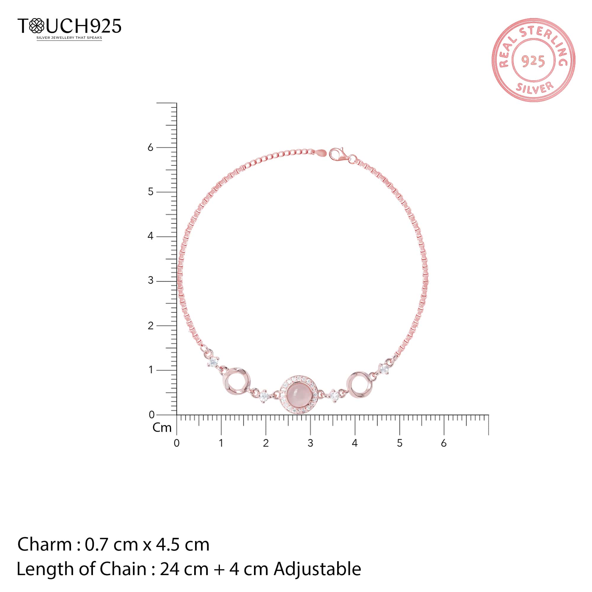 Round Dual Circular Anklet