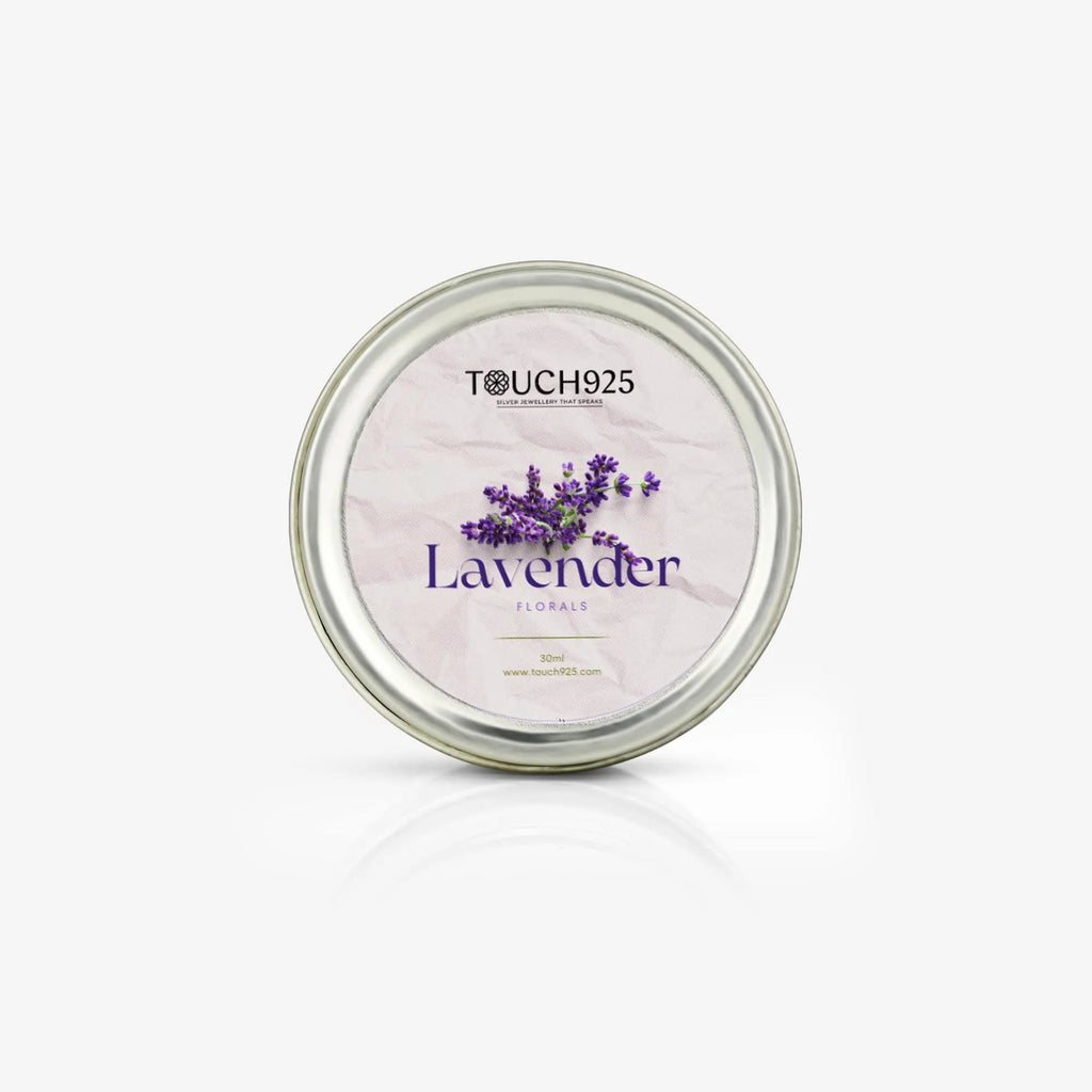 Lavender Floral Candle