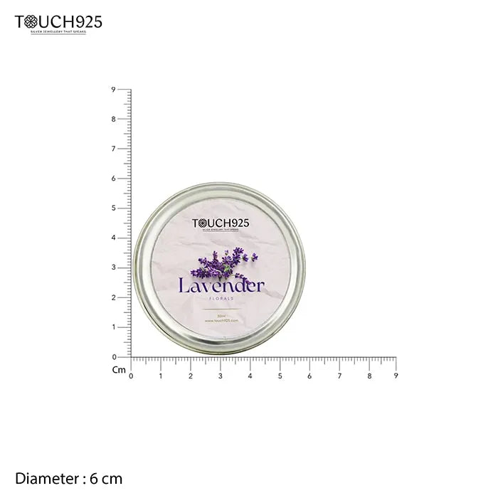 Lavender Floral Candle