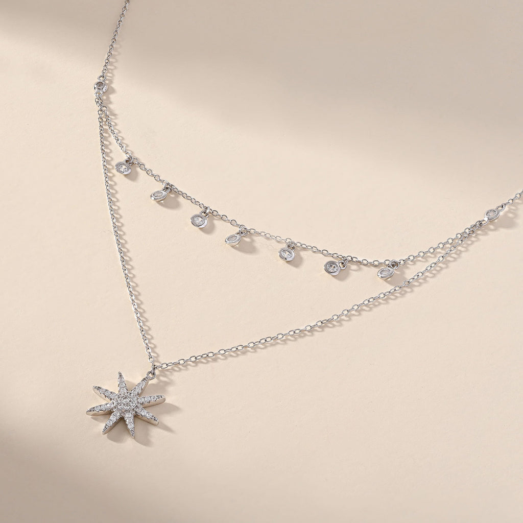 Enigmatic Eight Star Necklace