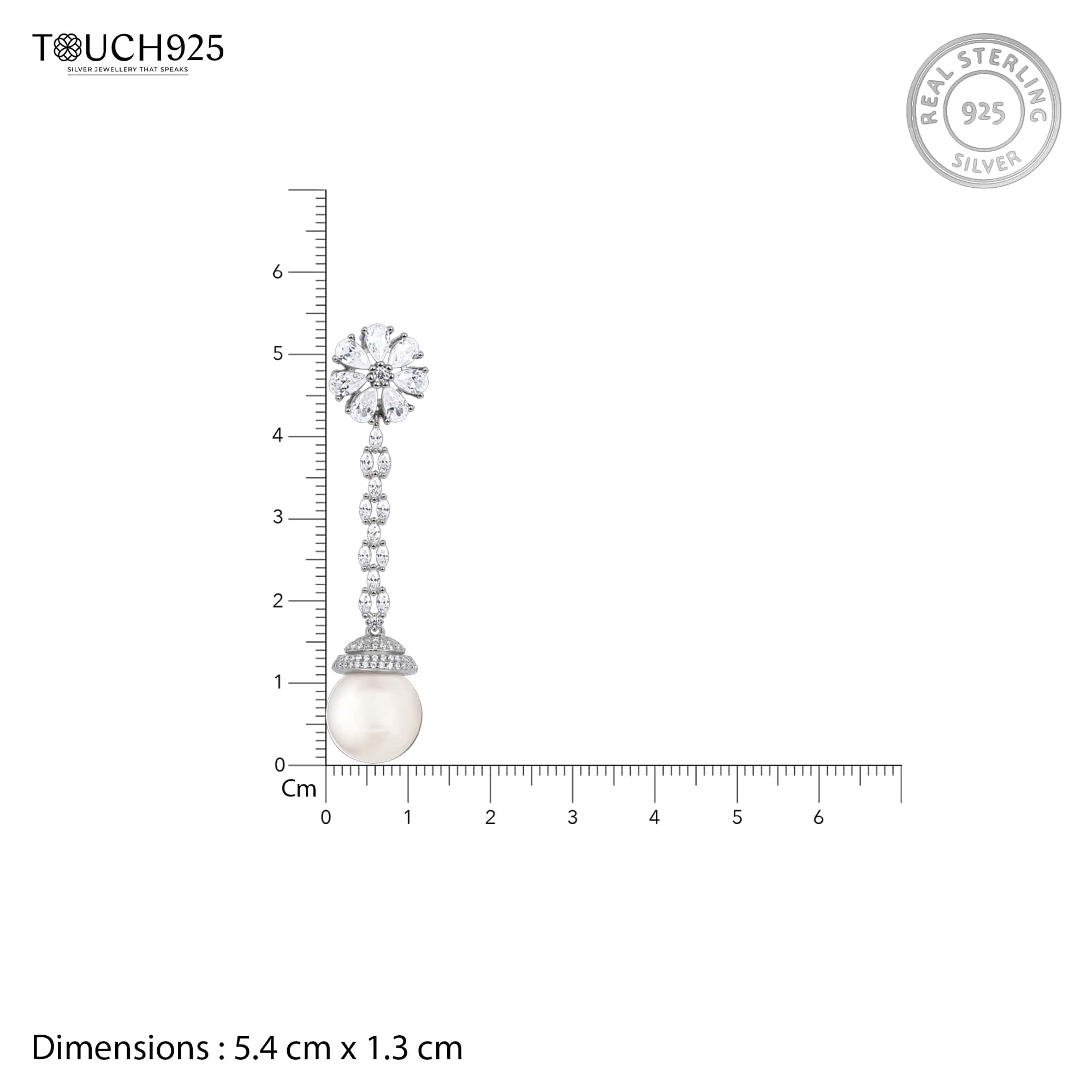 Pearl CZ Cascade Dangler