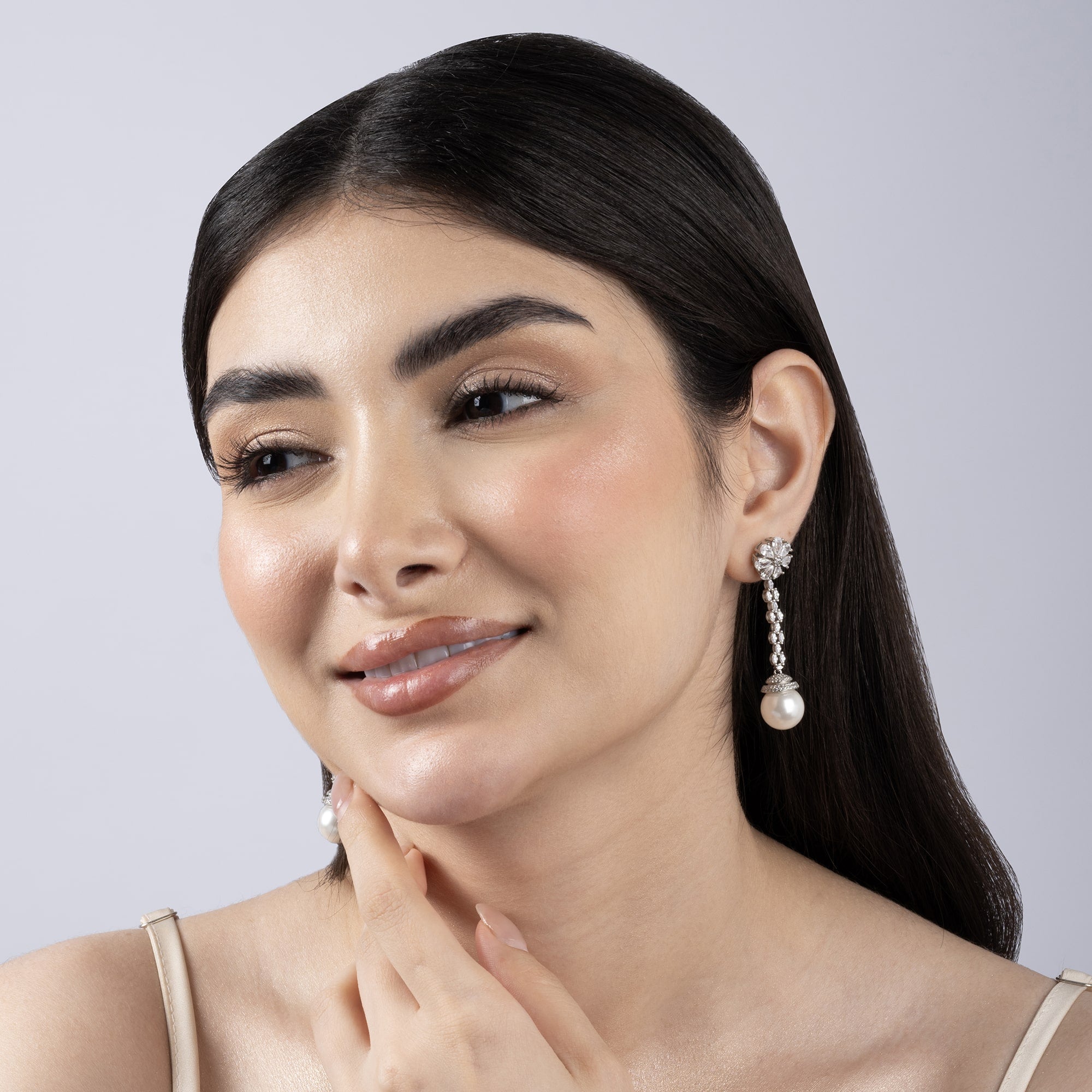 Pearl CZ Cascade Dangler