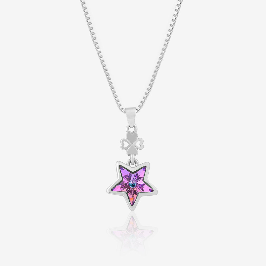 Starred Charm Chain Locket