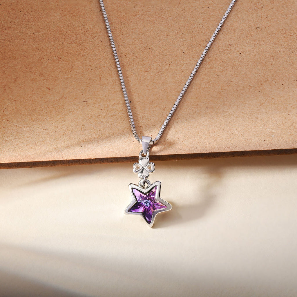 Starred Charm Chain Locket