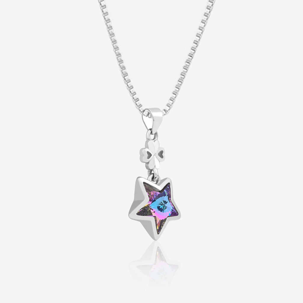 Starred Charm Chain Locket