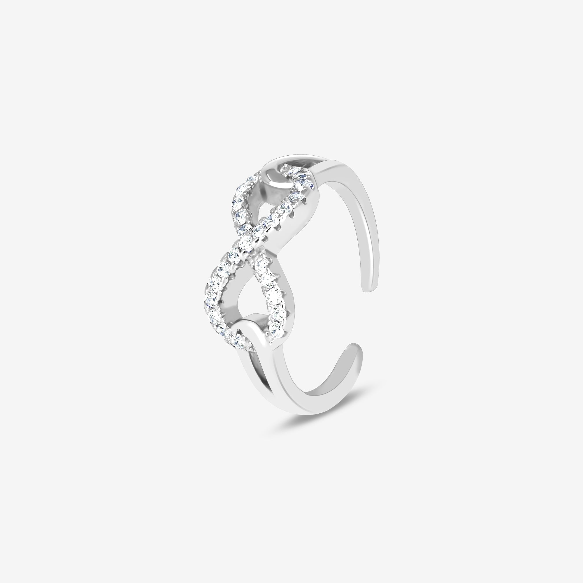 Stone Infinity Toe Ring