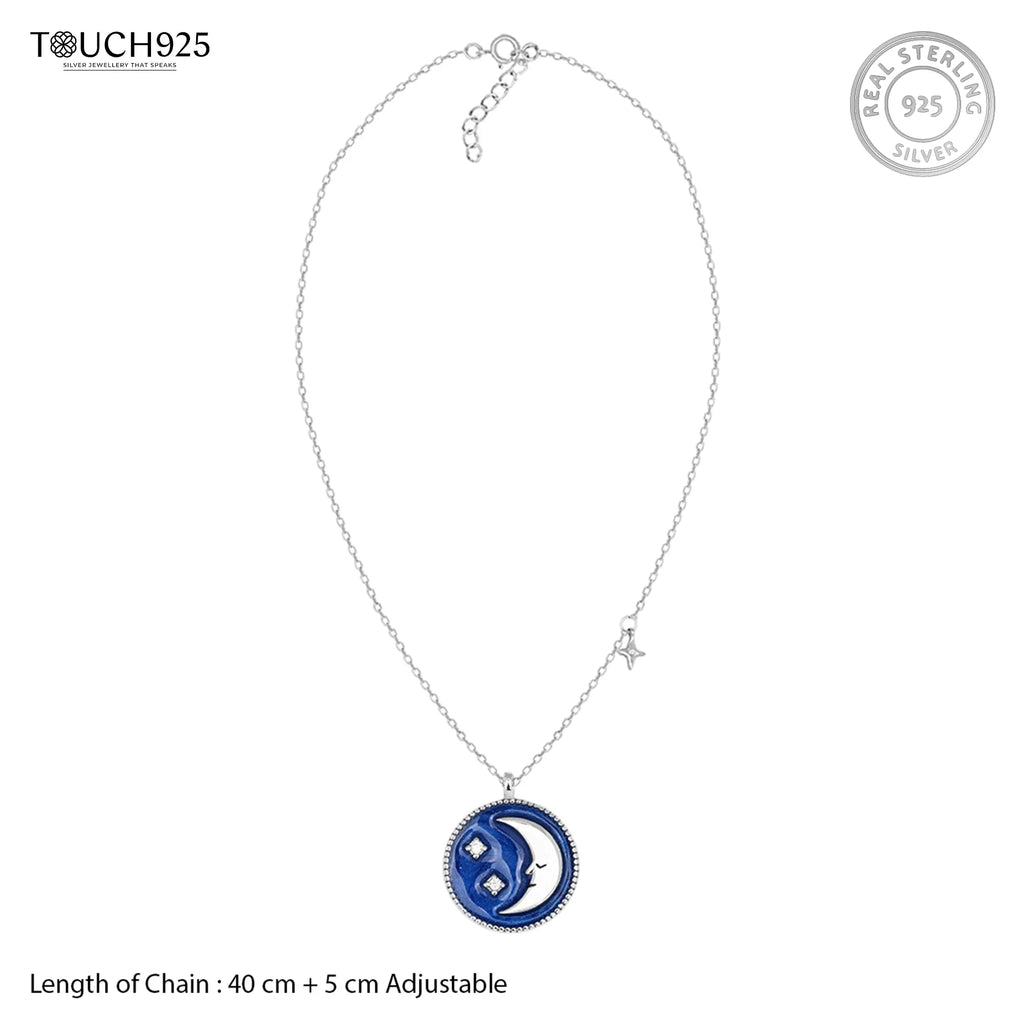 Sapphire Moon Necklace