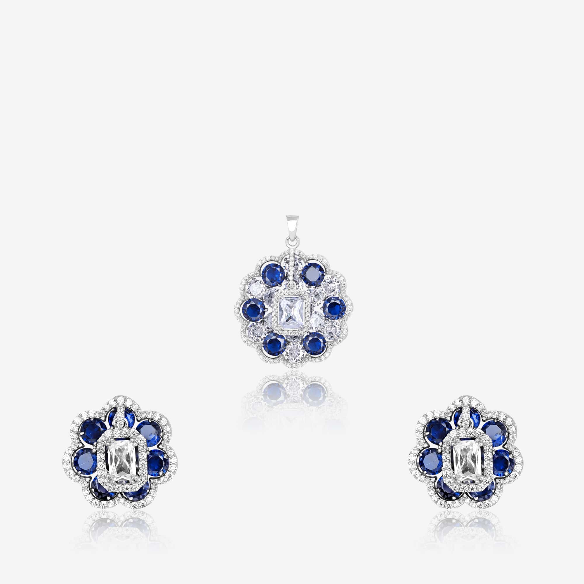 Midnight Blossom Pendant Set