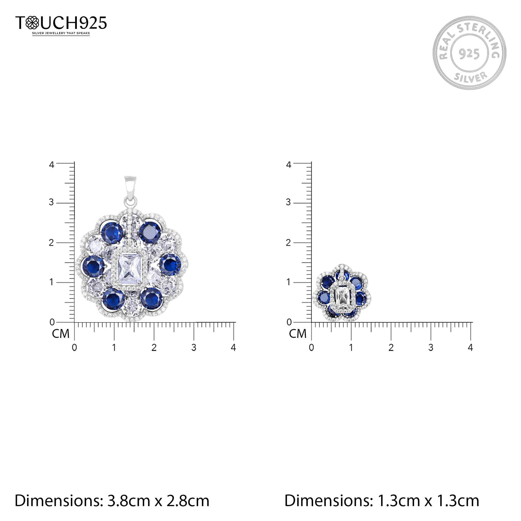 Midnight Blossom Pendant Set