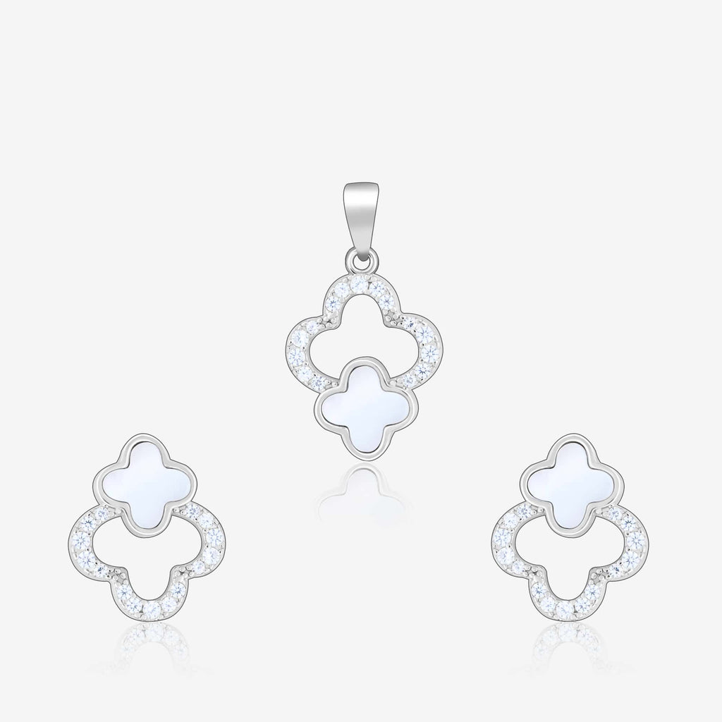 Zircon Bloom Pendant Set